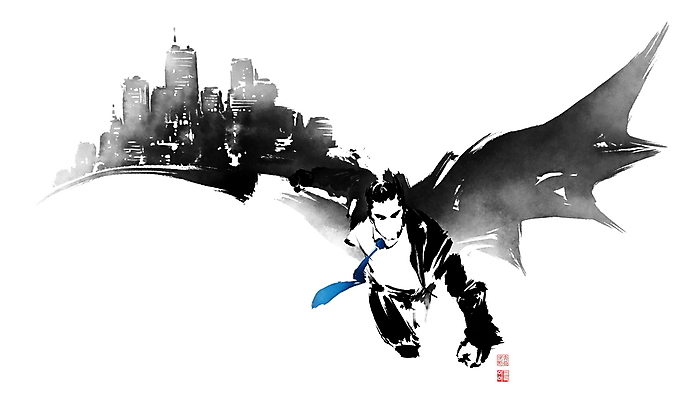 전신 PSD 남자 포즈 일러스트 캘리그라피 붓터치 한명 정장 빌딩 성인 건물 비행 도시 비즈니스맨 망토 번짐 낙관 영웅 박쥐날개 베트맨 슈퍼히어로 성인남자한명만 국내일러스트 1 건축물 옷 날개 비즈니스 사람 직장인 남자한명만 성인남자만 파일형식 효과