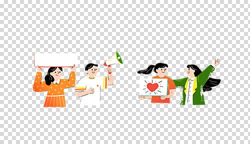 편집 편집이미지 여자 남자 캠페인 함께함 들기 누끼 여러명 상반신 성인 평화 확성기 팻말 하트 사회이슈 화합 PNG 시위 참여 성인만 카피스페이스 편집소스 시위대 평화시위 모양 다수 컨셉 모션 프레임 사람 공백 파일형식