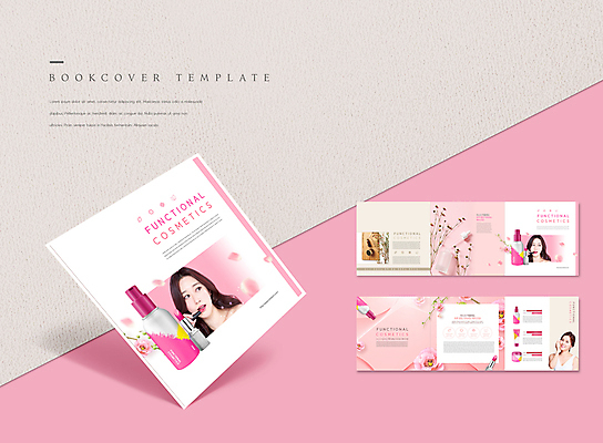 PSD 템플릿 표지디자인 북디자인 출판디자인 여자 표지 꽃 ZIP 내지 리플렛 분홍색 북커버 들기 팜플렛 상반신 20대 성인 세명 화장 화장품 한국인 립스틱 피부관리 바르기 스킨케어 의료성형뷰티 성인여자만 이미지템플릿 식물 컬러 모션 사람 동양인 청년 뷰티 여자만 성인만 파일형식