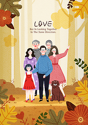 전신 PSD 나무 한마리 여자 할아버지 노년 남자 꽃 딸 행복 반려견 할머니 어린이 잎 일러스트 엄마 대가족 사랑 서기 소녀 여러명 성인 반려동물 갈색 아빠 강아지 숲 이모 국내일러스트 식물 동물 1 감정 컬러 다수 가족 모션 사람 개 파일형식