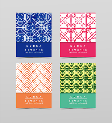 한국전통 패턴 라인일러스트 일러스트 사람없음 세트 컬러풀 전통무늬 전통문양 패턴백그라운드 국내일러스트 AI파일 전통 문양 컬러 백그라운드 무늬 한국 파일형식 벡터