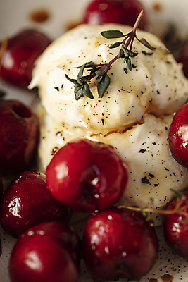 포토 JPG 접시 요리 근접촬영 사람없음 체리 핑거푸드 맛있는 리코타치즈 국내포토 식기 음식 뷰포인트 과일 치즈 파일형식