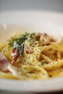 포토 JPG 접시 치즈 요리 사람없음 아웃포커스 베이컨 크림스파게티 파슬리가루 국내포토 식기 유제품 촬영기법 스파게티 돼지고기 가루 파일형식