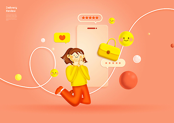 전신 PSD 여자 별 말풍선 가방 일러스트 한명 미소 성인 스마트폰 쇼핑 점프 하트 원형 이모티콘 리뷰 별점 제품후기 성인여자한명만 코랄 국내일러스트 자연요소 모양 도형 1 잡화 컬러 모션 표정 사람 핸드폰 스마트기기 점수 평가 여자한명만 성인여자만 파일형식