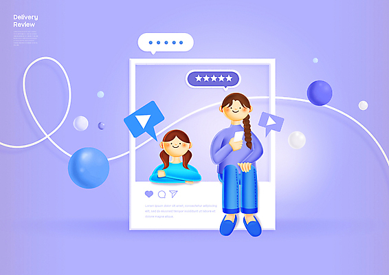 전신 PSD 여자 별 말풍선 일러스트 미소 들기 앉기 상반신 성인 두명 스마트폰 팔짱 보라색 원형 재생 리뷰 별점 소셜네트워크 제품후기 성인여자만 국내일러스트 자연요소 도형 컬러 모션 표정 사람 핸드폰 스마트기기 점수 평가 여자만 성인만 파일형식