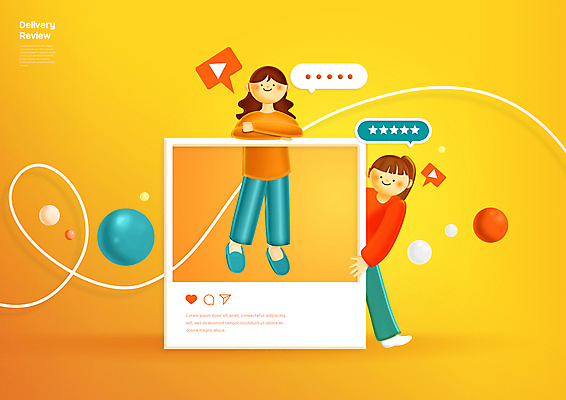 전신 PSD 여자 별 어린이 말풍선 일러스트 서기 소녀 두명 스마트폰 팔짱 주황색 잡기 원형 리뷰 별점 소셜네트워크 제품후기 소녀만 유튜브 국내일러스트 자연요소 도형 컬러 모션 사람 핸드폰 스마트기기 점수 평가 여자만 어린이만 파일형식