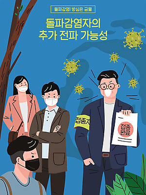 여자 남자 일러스트 마스크 들기 여러명 상반신 성인 파란색 팔짱 찡그림 위험 사회이슈 주머니손 감염 전파 백신 확인서 성인만 코로나바이러스 포스트코로나 노마스크 백신접종 델타변이바이러스 위드코로나 국내일러스트 AI파일 컬러 다수 컨셉 의학 모션 표정 사람 바이러스 문서 접종 파일형식 벡터