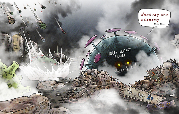 PSD 말풍선 일러스트 자동차 간판 사람없음 건물 경제 손상 도시 시장 떨어짐 위험 사회이슈 자영업 감염 전염 경제불황 신종바이러스 소상공인 코로나바이러스 팬데믹 델타변이바이러스 국내일러스트 직업 건축물 육상교통 컨셉 비즈니스 바이러스 질병 상인 불황 파일형식