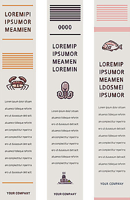템플릿 배너 배너템플릿 세로배너 어류 사람없음 게 현수막 낙지 배너세트 AI파일 연체동물 갑각류 세로 세트 수중동물 파일형식 벡터