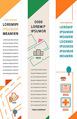 템플릿 배너 배너템플릿 세로배너 지도 사람없음 컬러풀 상점 식당 현수막 삼각형 약국 약도 배너세트 AI파일 도형 컬러 의학 세로 세트 파일형식 벡터