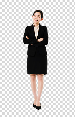 전신 편집이미지 여자 생각 비즈니스 서기 미소 누끼 사람 정장 20대 성인 앞모습 팔짱 한국인 자신감 긍정 PNG 성인여자한명만 편집소스 옷 감정 뷰포인트 컨셉 모션 표정 동양인 청년 여자한명만 성인여자만 파일형식