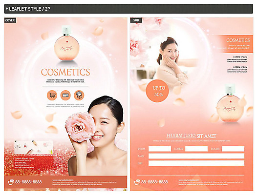 템플릿 여자 꽃 ZIP 리플렛 20대 성인 두명 30대 뷰티 화장품 한국인 향수 전단템플릿 전단 스킨케어 다홍색 의료성형뷰티 성인여자만 인디자인 INDD 이미지템플릿 식물 컬러 사람 동양인 청년 장년 홍보물 여자만 성인만 파일형식