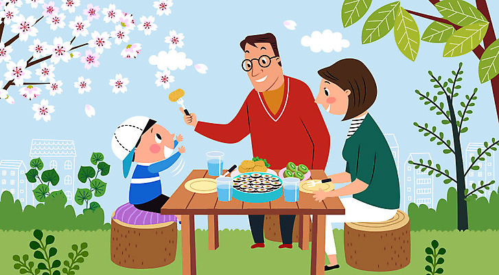 나무 구름 접시 여자 교육 남자 꽃 행복 아들 어린이 음식 포크 의자 과일 일러스트 가족 식탁 엄마 사람 소년 성인 야외 생활 세명 부모 소풍 화목 양손 자녀 예절 아빠 물컵 즐거움 주기 김밥 도시락 손모으기 피크닉용품 공공예절 국내일러스트 자연요소 식물 식기 손 감정 가구 컨셉 관계 모션 탁자 손짓 컵 야외활동