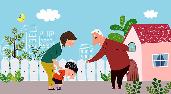 나무 구름 여자 교육 할아버지 노년 남자 어린이 나비 일러스트 엄마 주택 사람 소년 성인 야외 건물 생활 세명 울타리 자녀 예절 인사 즐거움 공공예절 공손 국내일러스트 AI파일 모자관계 자연요소 식물 건축물 감정 아들 곤충 가족 담장 파일형식 벡터