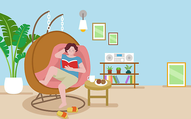 여자 행복 화분 여유 중년 일러스트 탁자 휴식 한명 사람 책 컵 독서 쿠키 평화 편안함 안락의자 갱년기 중년여자한명만 국내일러스트 AI파일 1 식기 감정 가구 컨셉 의자 디저트 성인 감각 증상 여자한명만 중년여자만 파일형식 벡터