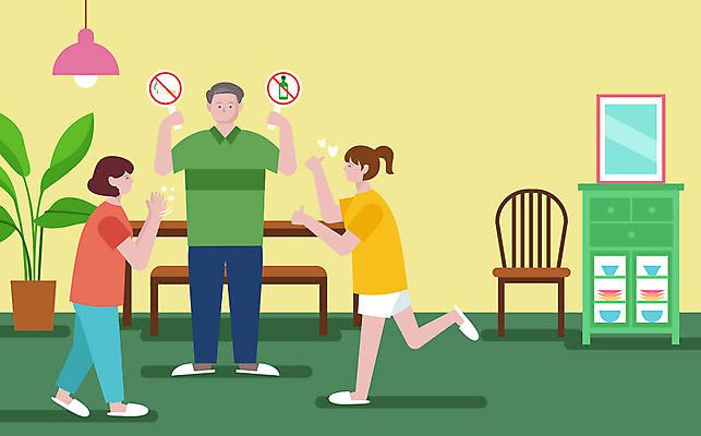 여자 남자 화분 중년 의자 일러스트 가족 탁자 조명 주류 담배 사람 세명 기쁨 즐거움 감사 금연 금주 갱년기 국내일러스트 AI파일 감정 음료 캠페인 가구 관계 성인 사회이슈 증상 파일형식 벡터