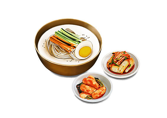 PSD 웰빙 한식 일러스트 여름음식 김치 건강 사람없음 여름 복날 보양식 총각김치 웰빙음식 콩국수 제철음식 삼복 국내일러스트 계절 기념일 음식 국수 건강식 몸보신 제철 파일형식 여름_계절