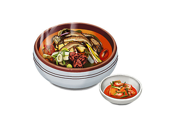 PSD 웰빙 한식 일러스트 김치 건강 사람없음 여름 복날 깍두기 보양식 웰빙음식 추어탕 삼복 국내일러스트 계절 기념일 음식 탕 건강식 몸보신 파일형식