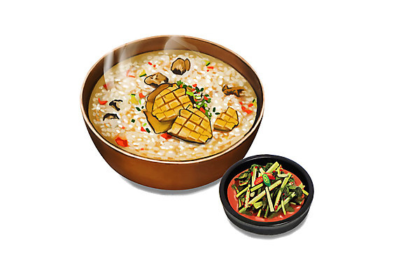 PSD 웰빙 한식 일러스트 건강 사람없음 여름 복날 보양식 웰빙음식 열무김치 전복죽 삼복 국내일러스트 계절 기념일 음식 김치 죽 건강식 몸보신 파일형식