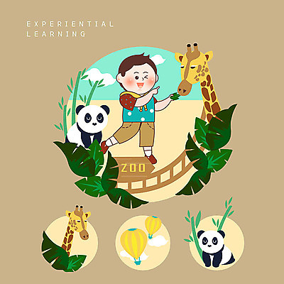PSD 남자 어린이 일러스트 동물원 한명 사람 소년 갈색 열기구 체험학습 먹이 판다 기린 즐거움 주기 에듀 소년한명만 스쿨팩 국내일러스트 1 감정 컬러 곰 포유류 항공교통 모션 체험 에듀케이션 남자한명만 소년만 파일형식