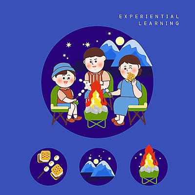 PSD 여자 남자 아들 어린이 일러스트 가족 엄마 산 사람 성인 세명 파란색 캠핑 체험학습 아빠 모닥불 굽기 즐거움 마시멜로우 에듀 스쿨팩 클래식블루 국내일러스트 감정 컬러 관계 불 레저 디저트 체험 구이 에듀케이션 파일형식 트랜드컬러