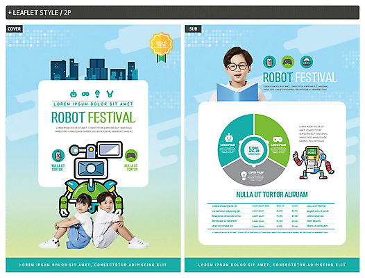 템플릿 여자 남자 ZIP 어린이 리플렛 한명 소녀 소년 세명 파란색 한국인 로봇 전단템플릿 전단 로봇산업 박람회 어린이만 인디자인 INDD 이미지템플릿 1 산업 컬러 사람 동양인 홍보물 파일형식