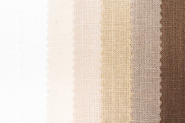 포토 JPG 스튜디오촬영 프레임 실내 근접촬영 사람없음 하이앵글 갈색 견본 직물 천 원료 겹침 그라데이션 원단샘플 플랫레이 국내포토 뷰포인트 컬러 내부 플랫 파일형식