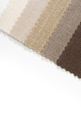 포토 JPG 스튜디오촬영 프레임 실내 근접촬영 사람없음 하이앵글 갈색 견본 직물 천 원료 흰배경 겹침 그라데이션 원단샘플 플랫레이 국내포토 뷰포인트 컬러 백그라운드 내부 흰색 플랫 파일형식