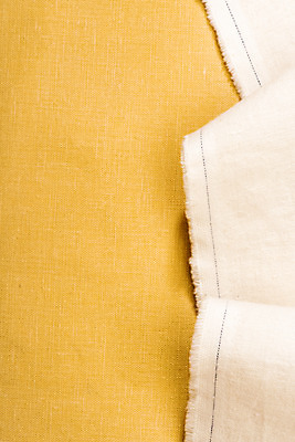 포토 JPG 스튜디오촬영 프레임 실내 근접촬영 사람없음 하이앵글 노란색 견본 직물 천 원료 린넨 베이지색 원단샘플 플랫레이 국내포토 뷰포인트 컬러 내부 플랫 파일형식