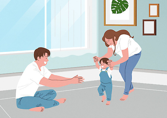 PSD 부부 여자 남자 행복 아들 액자 거실 일러스트 가정 가족 엄마 사람 소년 성인 세명 여름 마주보기 화목 기쁨 육아 가족라이프 아빠 연습 즐거움 손뻗기 걸음마 국내일러스트 라이프스타일 커플 계절 감정 어린이 컨셉 관계 모션 파일형식