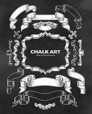 영어 리본 일러스트 프레임 타이포그라피 사람없음 라벨 칠판 테두리 초크 초크일러스트 초크아트 드로잉 국내일러스트 AI파일 문자 미술 그림 파일형식 벡터
