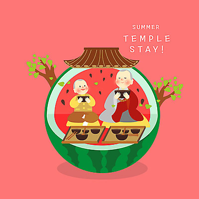 PSD 나무 남자 어린이 불교 일러스트 여름음식 수박 방석 사람 소년 성인 두명 빨간색 여름 승려 즐거움 동자승 공양 불교학교 템플스테이 남자만 여름불교학교 제철과일 국내일러스트 식물 계절 감정 종교 음식 컬러 과일 학교 체험 성직자 제철 파일형식 여름_계절