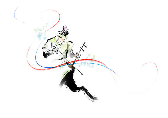 PSD 한국전통 전통 남자 악기 여행 연주 일러스트 캘리그라피 붓터치 흑백 국악 한명 사람 컬러풀 전통의상 한복 태극 번짐 해금 남자한명만 국내일러스트 1 문양 음악 컬러 현악기 한국 촬영기법 국악기 남자만 파일형식 효과