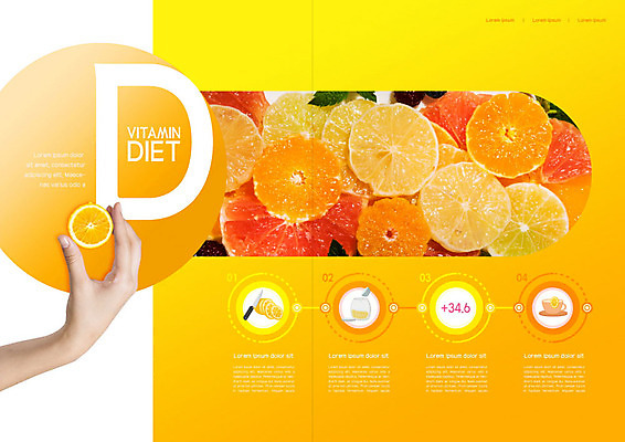 PSD 템플릿 표지디자인 북디자인 손 출판디자인 내지 리플렛 다이어트 북커버 오렌지 과일 건강 들기 팜플렛 신체부위 주황색 레몬 자몽 비타민C 디톡스 이미지템플릿 컬러 모션 사람 비타민 파일형식