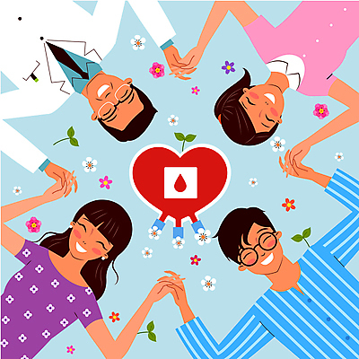 여자 남자 꽃 행복 일러스트 사랑 사람 여러명 성인 새싹 손잡기 환자 간호사 의사 하트 즐거움 사랑나눔 헌혈 성인만 국내일러스트 AI파일 모양 식물 감정 캠페인 다수 의학 모션 의료진 봉사 나눔 파일형식 벡터