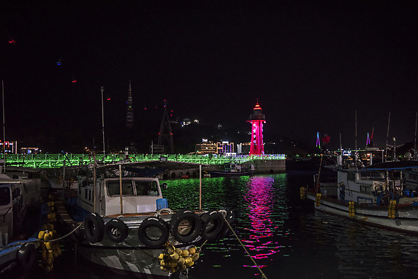 포토 JPG 바다 야경 한국 사람없음 야외 빛 여수 밤바다 하멜등대 국내포토 아시아 등대 야간 전라남도 파일형식 풍경_경치