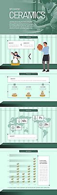 여자 남자 일러스트 그래프 20대 성인 취미 세명 초록색 인포그래픽 한국인 도자기 공예 성인만 도자기공방 국내일러스트 AI파일 컬러 사람 동양인 청년 파일형식 벡터
