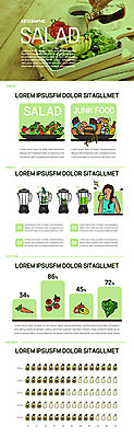 여자 다이어트 채소 과일 일러스트 그래프 건강 한명 초록색 인포그래픽 샐러드 정크푸드 믹서 국내일러스트 AI파일 1 음식 컬러 사람 파일형식 벡터