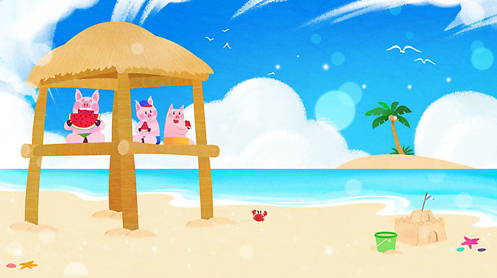 PSD 바다 여행 일러스트 조개 여름음식 불가사리 수박 세마리 해변 사람없음 여름 파란색 여름휴가 바캉스 야자수 기쁨 꽃게 돼지 오두막 시원함 즐거움 모래성 돼지캐릭터 제철과일 국내일러스트 나무 계절 감정 음식 모래 컬러 동물캐릭터 과일 포유류 휴가 어패류 극피동물 3 게 제철 파일형식 여름_계절