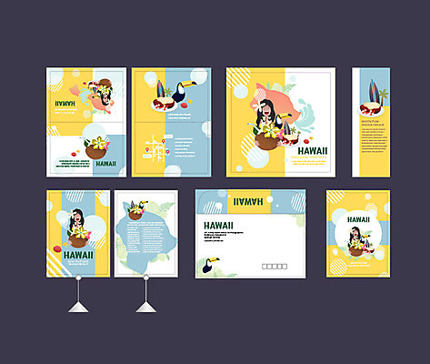 템플릿 배너 배너템플릿 여자 여행 여러마리 휴가 불가사리 이벤트 여러명 여름 여름휴가 바캉스 세트 노란색 현수막 서핑보드 하와이 엽서 초대장 코코넛 큰부리새 소봉투 행사세트 행사템플릿 AI파일 계절 컬러 다수 과일 조류 편지봉투 극피동물 카드_감사 사람 미국 보드_스포츠 편지 파일형식 벡터 여름_계절