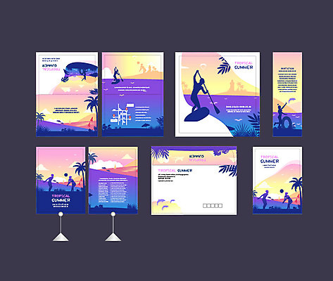 템플릿 배너 배너템플릿 실루엣 여행 휴가 이벤트 해변 사람없음 여름 여름휴가 바캉스 세트 컬러풀 야자수 현수막 서핑보드 비치볼 비치발리볼 엽서 초대장 소봉투 행사세트 행사템플릿 AI파일 나무 계절 바다 컬러 공 편지봉투 카드_감사 바캉스용품 촬영기법 보드_스포츠 배구 편지 파일형식 벡터 여름_계절