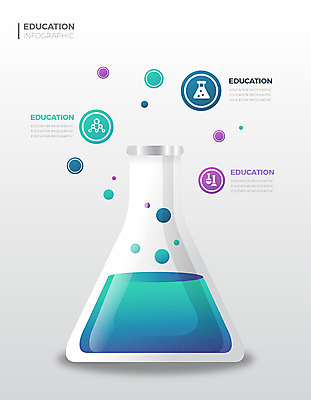 교육 일러스트 그래프 사람없음 그래픽 컬러풀 인포그래픽 삼각플라스크 에듀 에듀케이션 스쿨팩 국내일러스트 AI파일 컬러 플라스크 파일형식 벡터