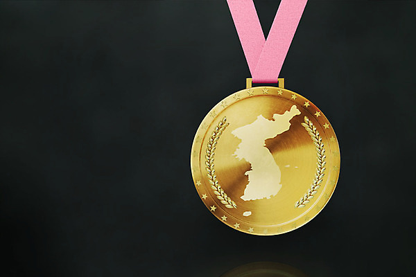 PSD 편집이미지 검은배경 사람없음 한개 3D소스 3D 평화 우승 메달 입체 디지털합성 오브젝트 금메달 한반도 월계수 통일 편집소스 이미지편집 편집3D 1 백그라운드 컨셉 검은색 최고 상_상패 파일형식