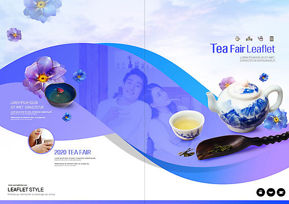 PSD 템플릿 표지디자인 북디자인 커플 출판디자인 여자 표지 꽃 리플렛 북커버 팜플렛 20대 성인 세명 보라색 한국인 차 찻잔 찻주전자 꽃차 성인만 이미지템플릿 식물 음료 컬러 관계 주전자 잔 사람 동양인 청년 차_음료 파일형식