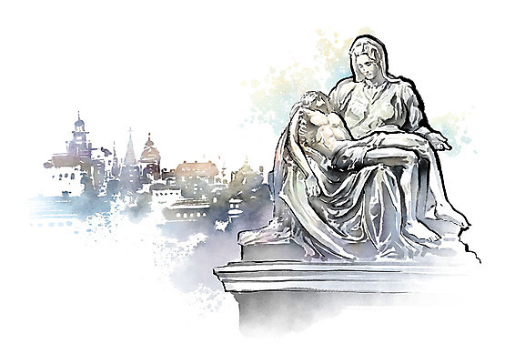 PSD 유럽 예술 일러스트 유럽풍경 캘리그라피 붓터치 흑백 사람없음 도시풍경 동상 조각상 낭만 도시 번짐 국내일러스트 나라 컨셉 촬영기법 풍경 조형물 기념물 파일형식 효과