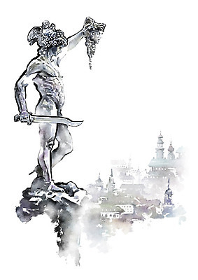 PSD 유럽 예술 일러스트 유럽풍경 캘리그라피 붓터치 흑백 사람없음 도시풍경 동상 조각상 낭만 도시 번짐 국내일러스트 나라 컨셉 촬영기법 풍경 조형물 기념물 파일형식 효과