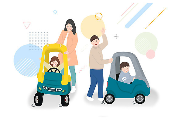 여자 남자 어린이 일러스트 자동차 놀이 엄마 사람 소녀 소년 여러명 성인 체험 장난감자동차 즐거움 놀이체험 키즈카페 국내일러스트 AI파일 감정 육상교통 다수 컨셉 가족 장난감 카페 체험학습 파일형식 벡터