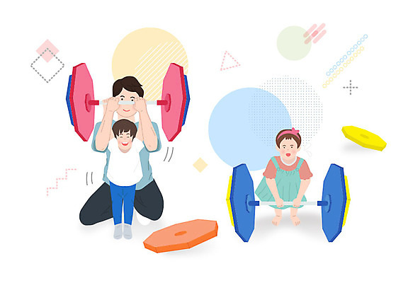 여자 남자 어린이 일러스트 놀이 들기 사람 소녀 소년 성인 세명 운동 교사 잡기 체험 즐거움 역도 놀이체험 키즈카페 국내일러스트 AI파일 직업 감정 스포츠 컨셉 모션 건강 카페 체험학습 파일형식 벡터