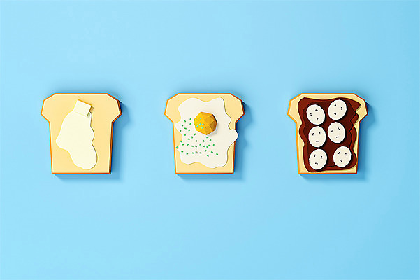 PSD 편집이미지 바나나 사람없음 그래픽 파란색 3D소스 3D 초콜릿 계란 식빵 디지털합성 오브젝트 토스트 버터 폴리곤 로우폴리 편집소스 편집3D 빵 컬러 과일 디저트 알 파일형식