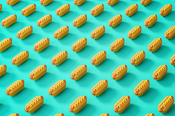 PSD 편집이미지 패턴 사람없음 그래픽 3D소스 3D 여러개 머스터드 디지털합성 오브젝트 핫도그 민트색 폴리곤 로우폴리 편집소스 편집3D 음식 컬러 다수 무늬 패스트푸드 소스_음식 파일형식